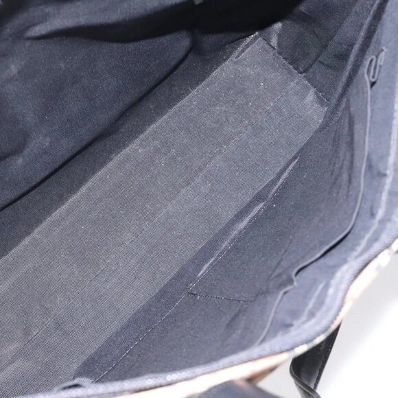 BURBERRY Nova Check Shoulder Bag Canvas Beige Gold - Picture 12 of 16